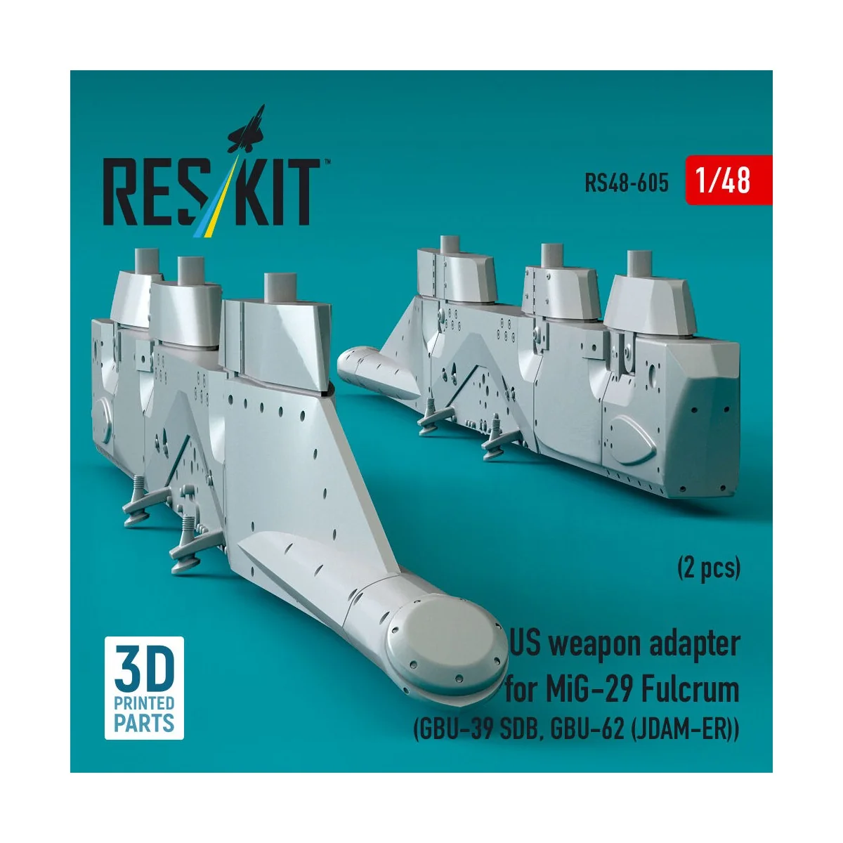 US weapon adapter for MiG-29 Fulcrum (2 pcs) (GBU-39 SDB, GBU-62 (J... US weapon adapter for MiG-29 Fulcrum (2 pcs) (GBU-39 SDB, GBU-62 (J...