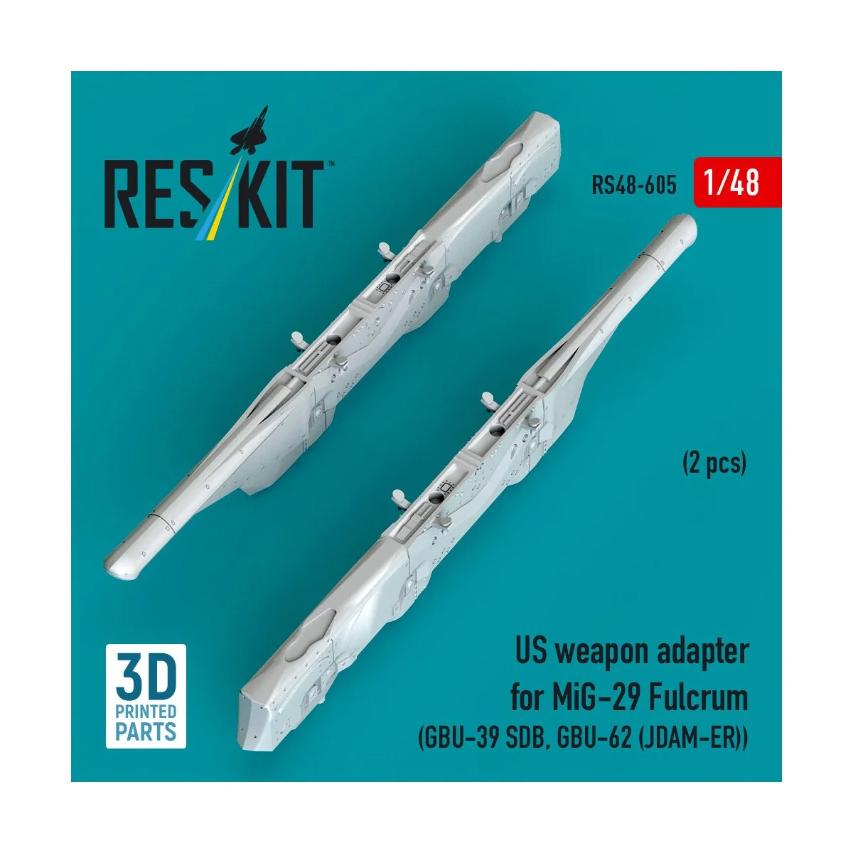 US weapon adapter for MiG-29 Fulcrum (2 pcs) (GBU-39 SDB, GBU-62 (J... US weapon adapter for MiG-29 Fulcrum (2 pcs) (GBU-39 SDB, GBU-62 (J...