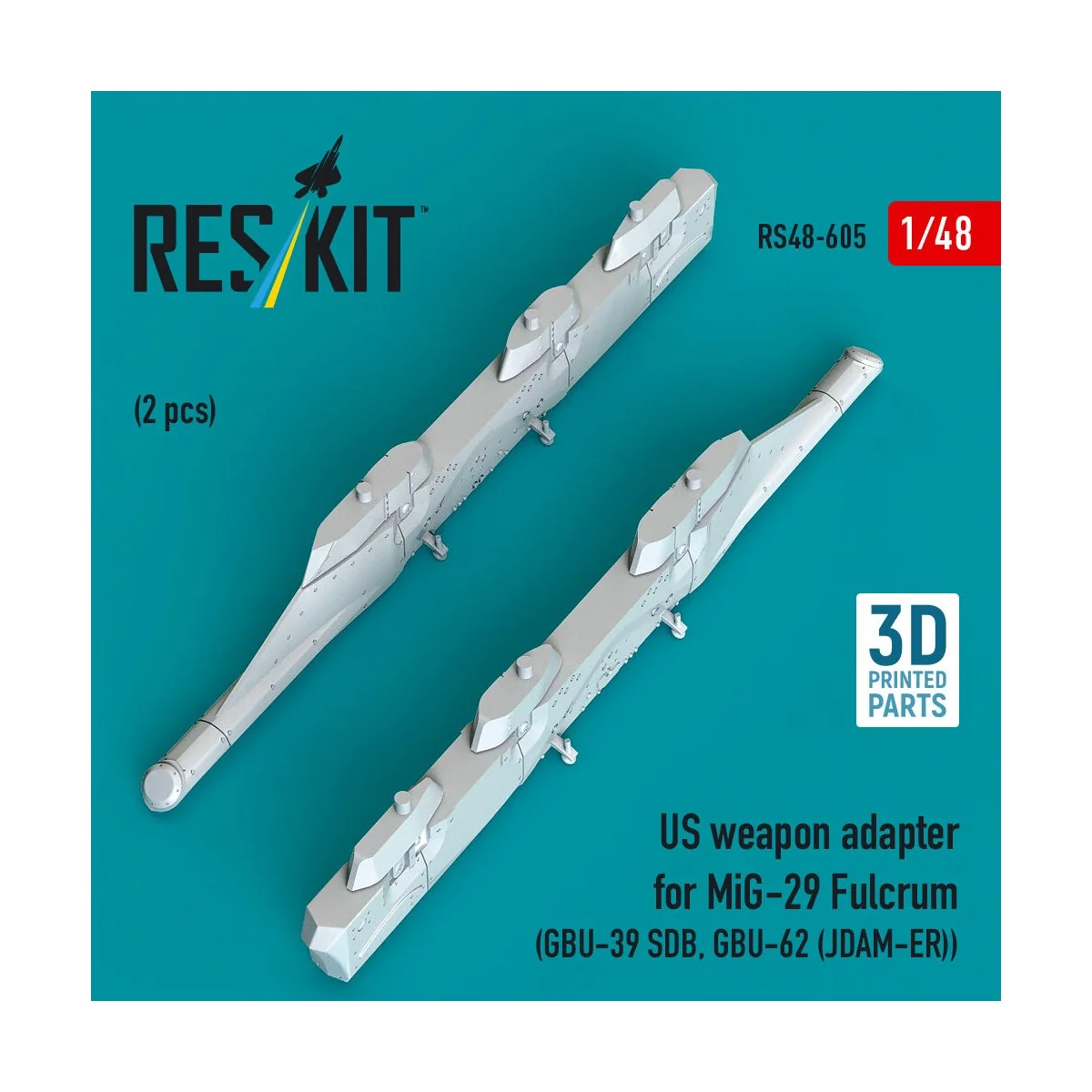 US weapon adapter for MiG-29 Fulcrum (2 pcs) (GBU-39 SDB, GBU-62 (J... US weapon adapter for MiG-29 Fulcrum (2 pcs) (GBU-39 SDB, GBU-62 (J...