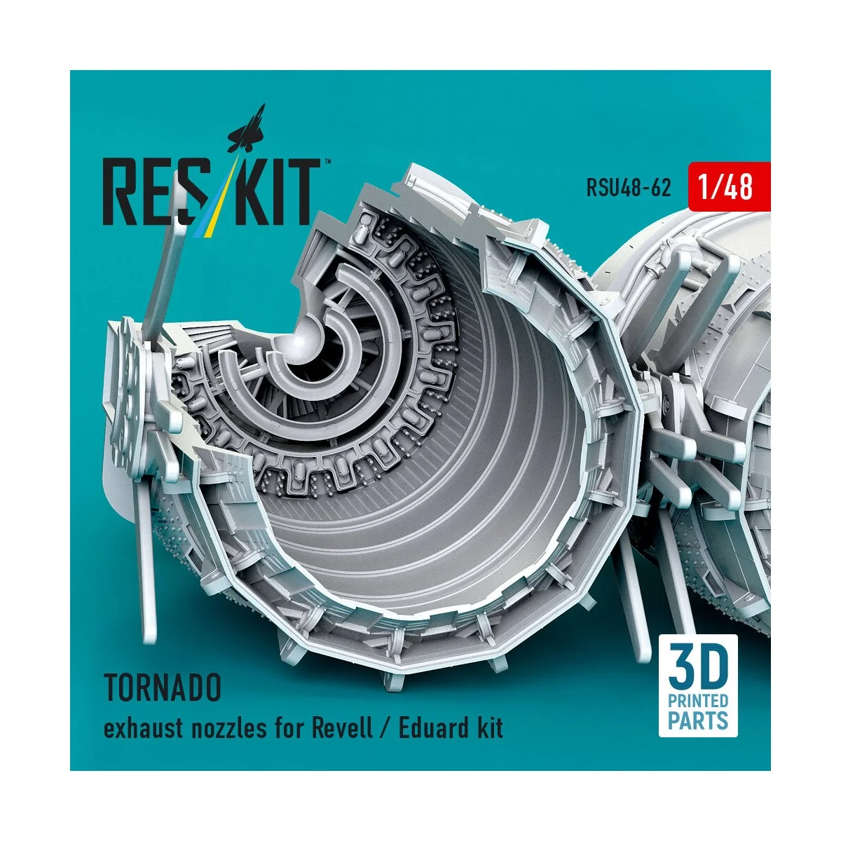 TORNADO exhaust nozzles for Revell / Eduard kit (3D Printed), 1/48 ...
