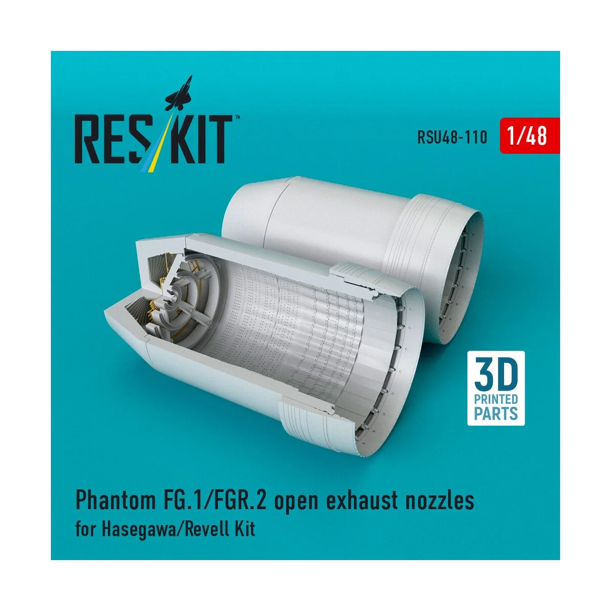 Phantom (FG.1/FGR.2) open exhaust nozzles for Hasegawa/Revell kit (... Phantom (FG.1/FGR.2) open exhaust nozzles for Hasegawa/Revell kit (...