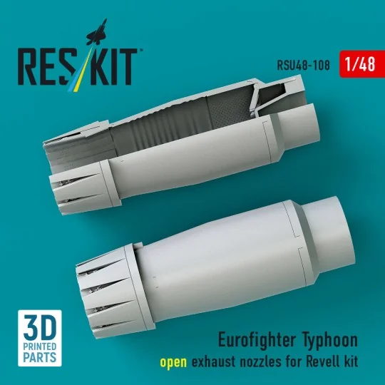 Eurofighter Typhoon open exhaust nozzles for Revell kit (3D Printed... Eurofighter Typhoon open exhaust nozzles for Revell kit (3D Printed...