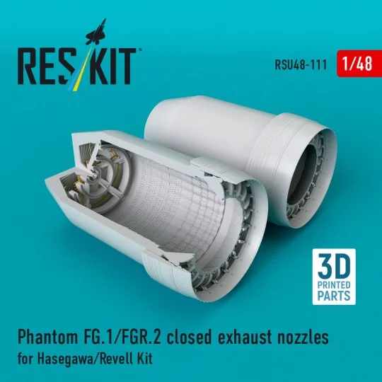 Phantom (FG.1/FGR.2) closed exhaust nozzles for Hasegawa/Revell kit...