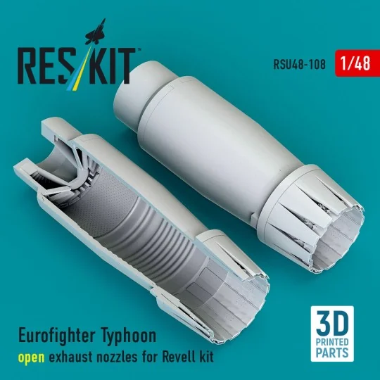 Eurofighter Typhoon open exhaust nozzles for Revell kit (3D Printed... Eurofighter Typhoon open exhaust nozzles for Revell kit (3D Printed...