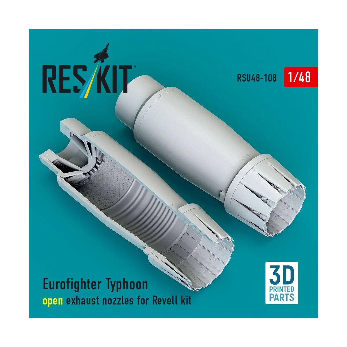 Eurofighter Typhoon open exhaust nozzles for Revell kit (3D Printed... Eurofighter Typhoon open exhaust nozzles for Revell kit (3D Printed...