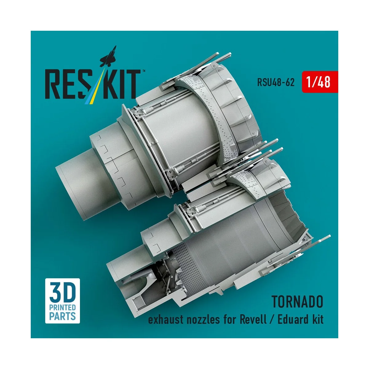 TORNADO exhaust nozzles for Revell / Eduard kit (3D Printed), 1/48 ...