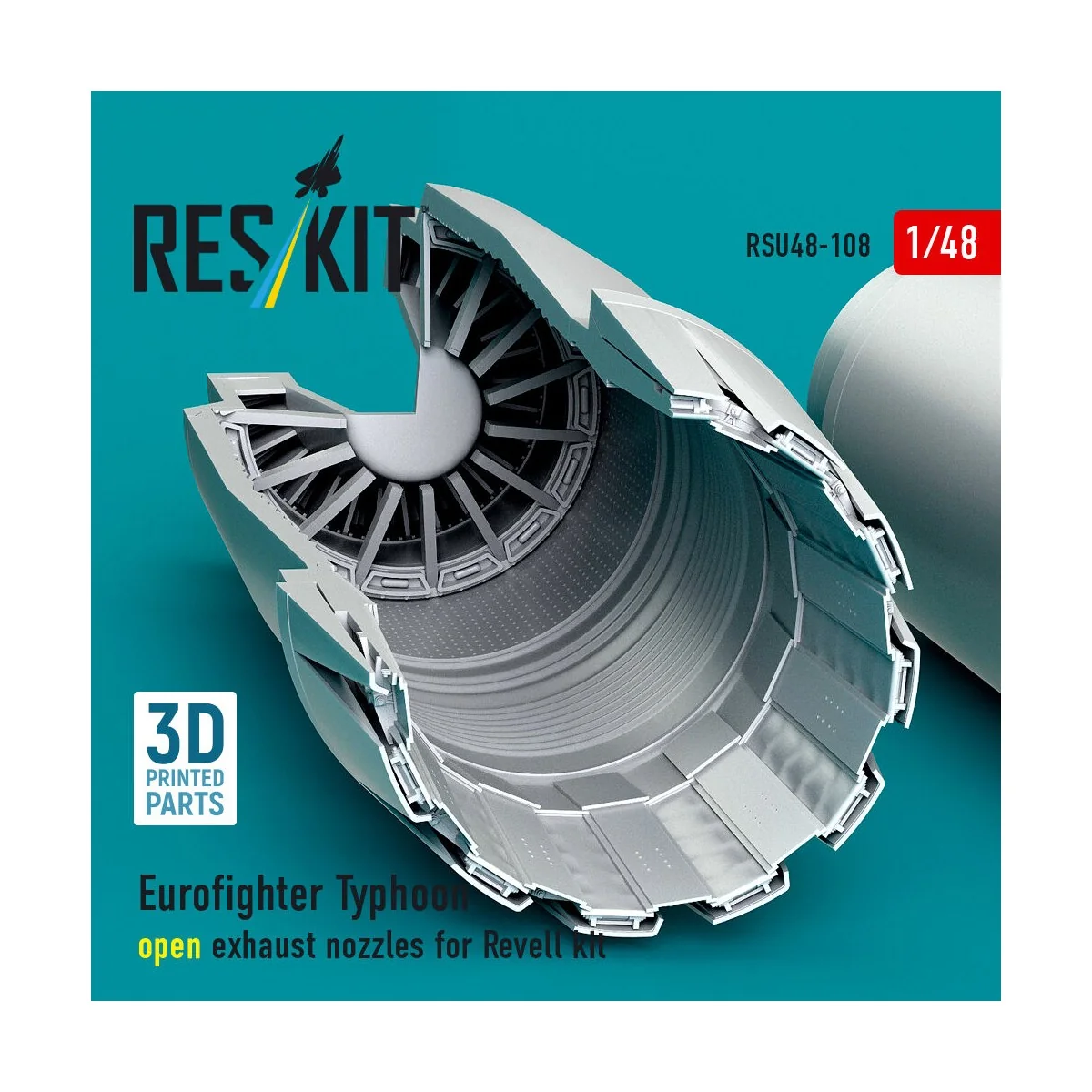 Eurofighter Typhoon open exhaust nozzles for Revell kit (3D Printed...