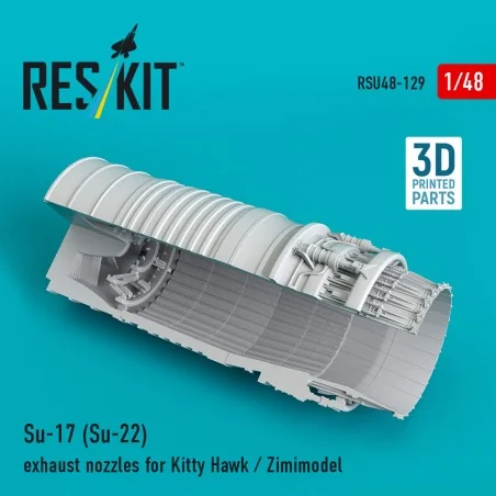 Su-17 (Su-22) exhaust nozzle for Kitty Hawk / Zimimodel (3D Printed...
