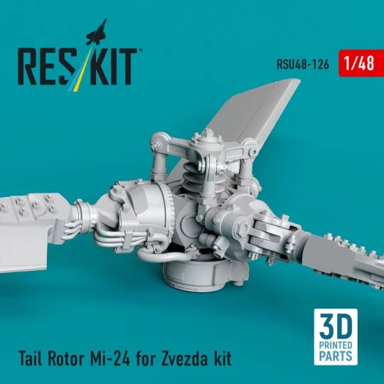 Tail Rotor Mi-24 for Zvezda kit (3D Printed), 1/48 - ResKit Models ...