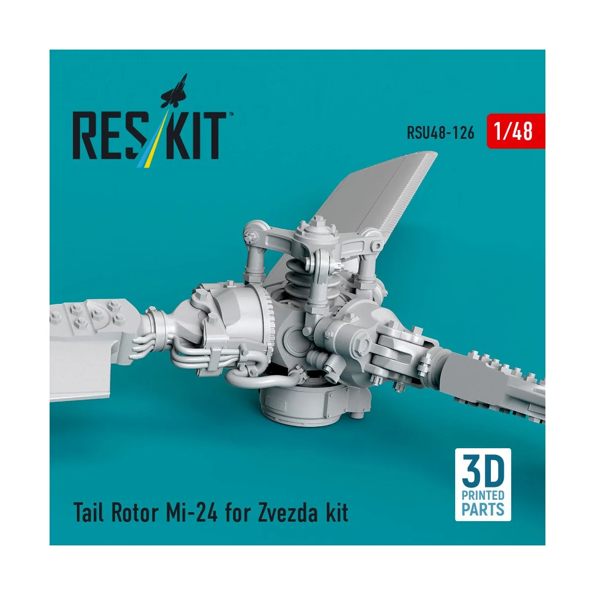 Tail Rotor Mi-24 for Zvezda kit (3D Printed), 1/48 - ResKit Models ...