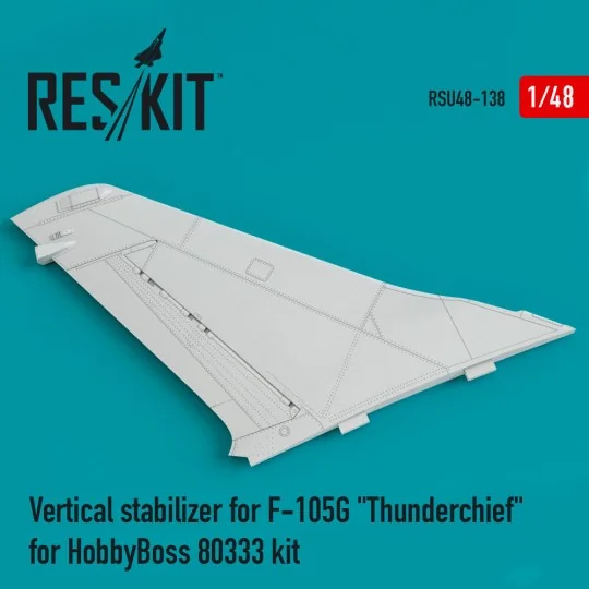 Vertical stabilizer for F-105G Thunderchief for HobbyBoss 80333 kit...