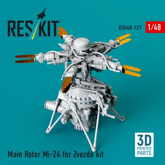 Main Rotor Mi-24 for Zvezda kit (3D Printed) - ResKit Models RSU48-...