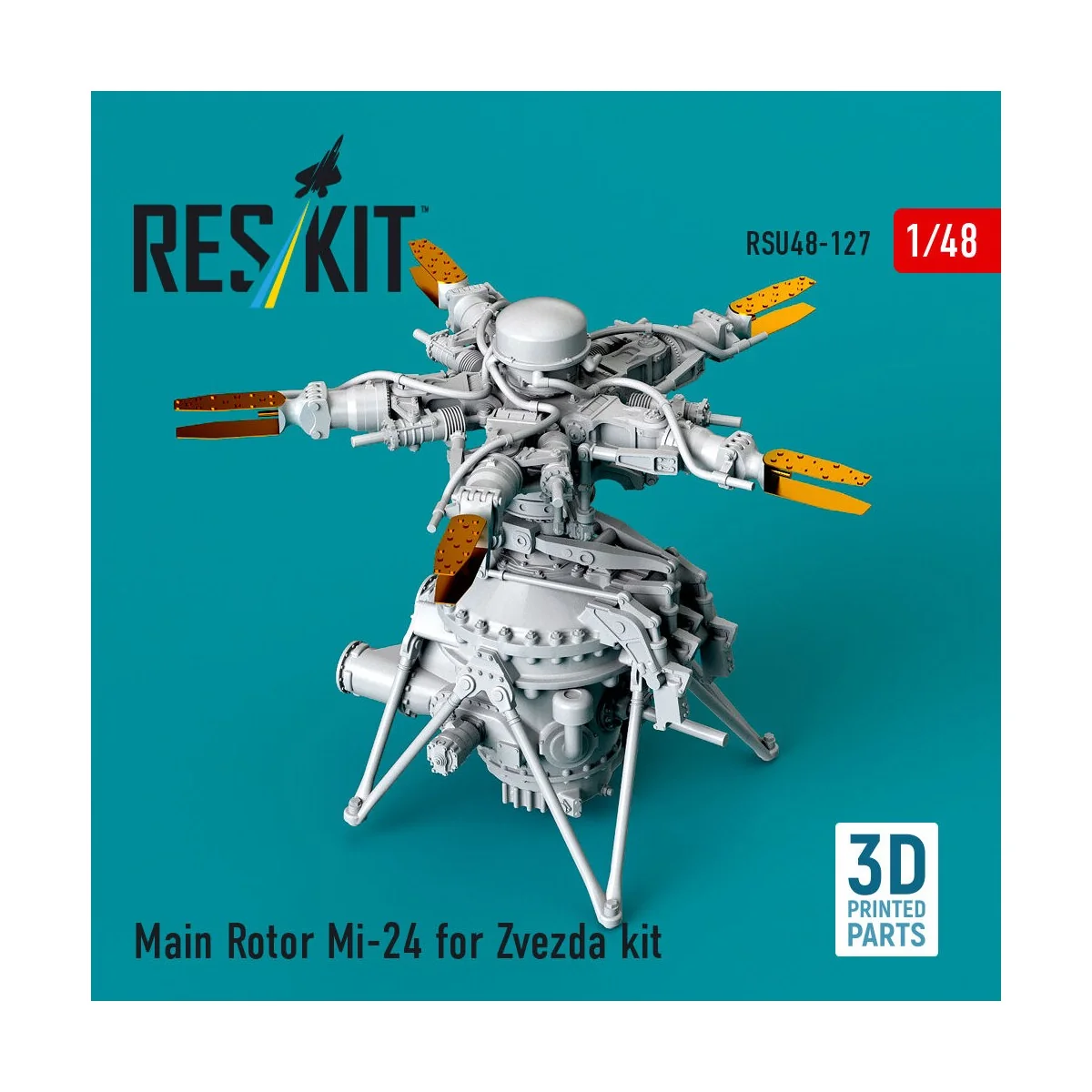 Main Rotor Mi-24 for Zvezda kit (3D Printed), 1/48 - ResKit Models ... Main Rotor Mi-24 for Zvezda kit (3D Printed), 1/48 - ResKit Models ...