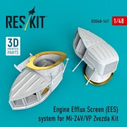 Engine Efflux Screen (EES) system for Mi-24V/VP for Zvezda kit (3D ...