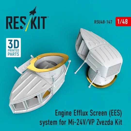 Engine Efflux Screen (EES) system for Mi-24V/VP for Zvezda kit (3D ...