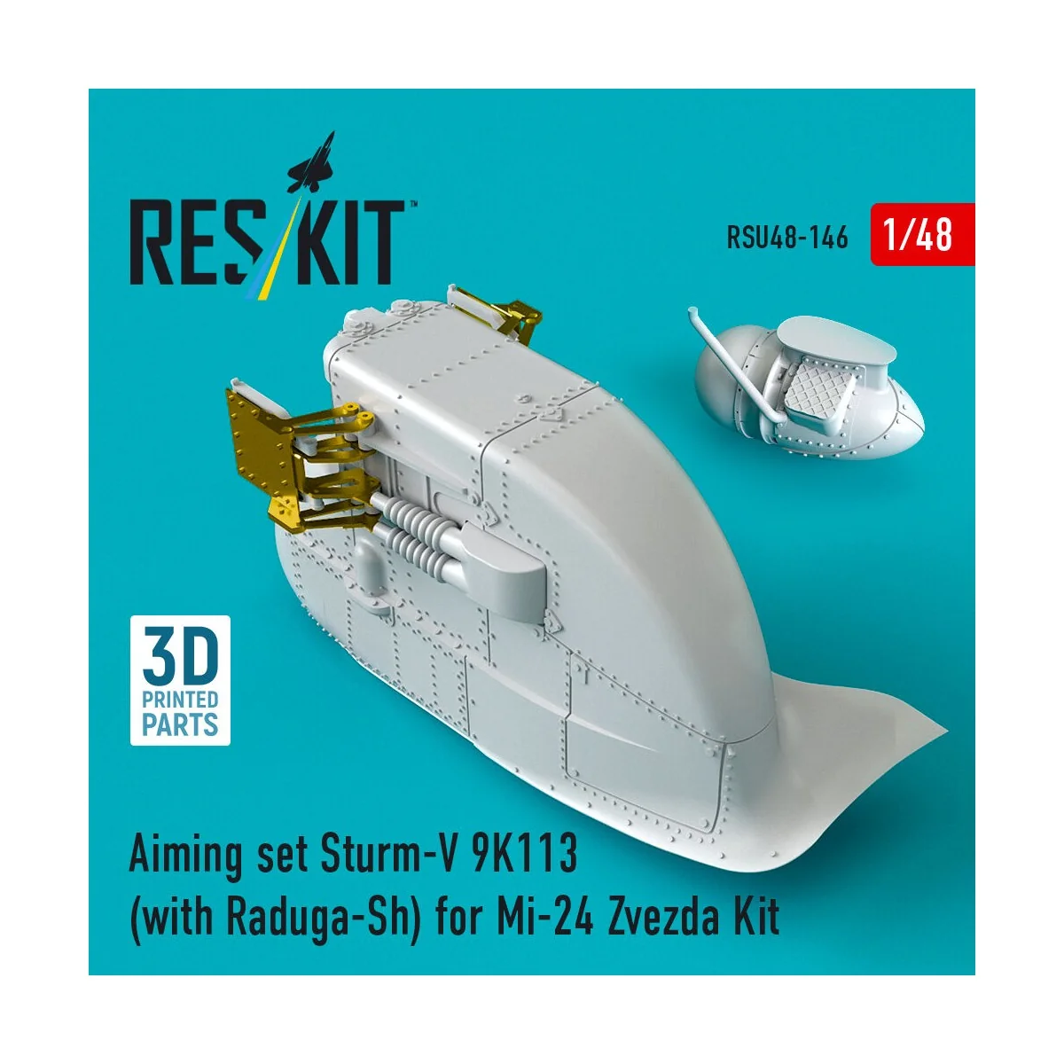 Aiming set Sturm-V 9K113 (with Raduga-Sh) for Mi-24 for Zvezda kit ...