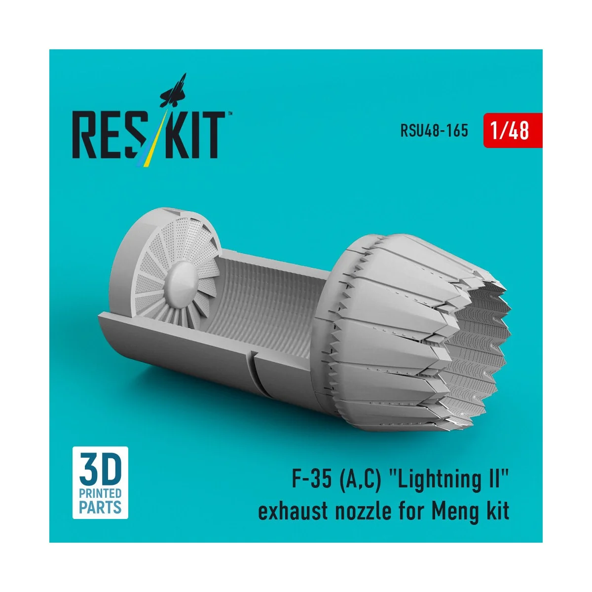 F-35 (A,?) Lightning II exhaust nozzle for Meng kit (3D Printed) - ...