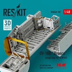 OV-10D Bronco cargo bay for ICM kit (3D Printed) - ResKit Models RS...