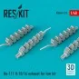 He-111 H-10/16 exhaust for ICM kit, 1/48 - ResKit Models RSU48-0173