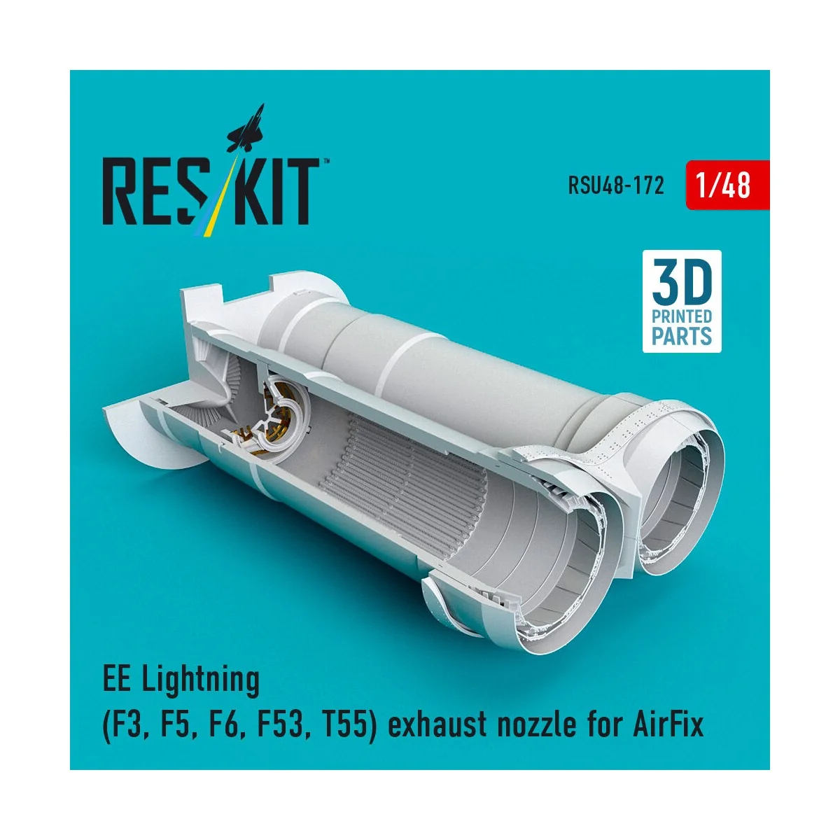 EE Lightning (F3, F5, F6, F53, T55) exhaust nozzle for AirFix kit (...