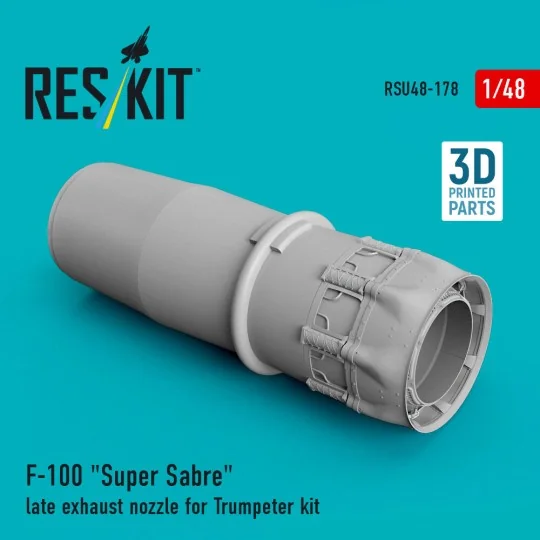 F-100 Super Sabre late exhaust nozzle for Trumpeter kit (3D Printed...