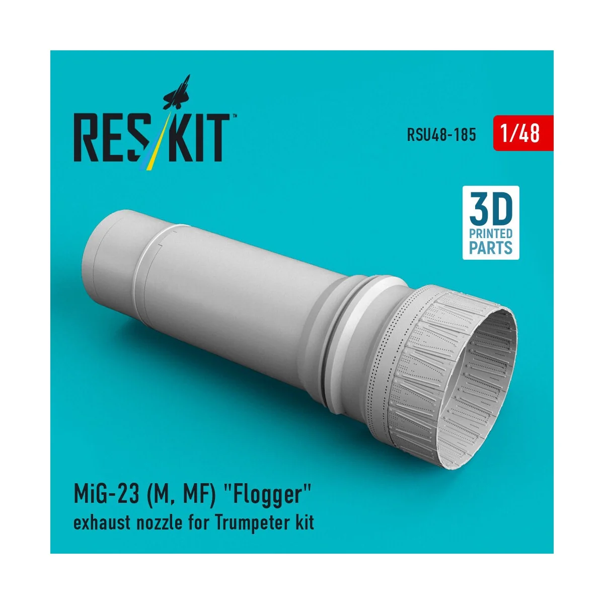 MiG-23 (M, MF) Flogger exhaust nozzle for Trumpeter kit (3D Printed...