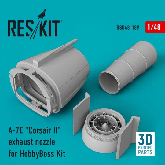 A-7E Corsair II exhaust nozzle for HobbyBoss Kit (3D Printed) - Res...