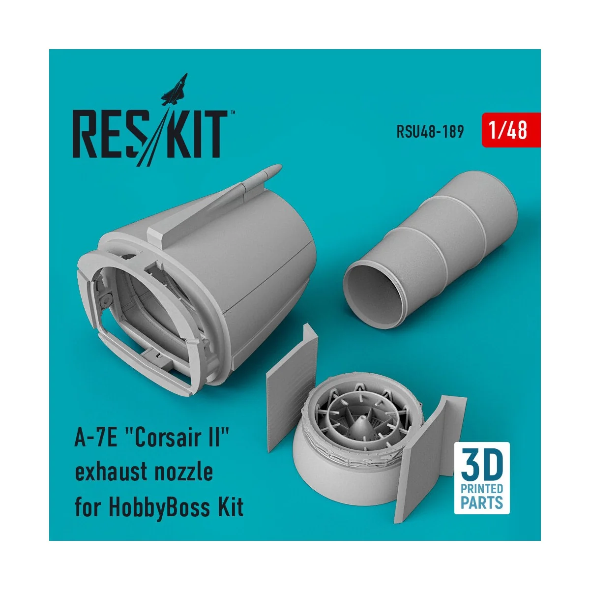 A-7E Corsair II exhaust nozzle for HobbyBoss Kit (3D Printed), 1/48...