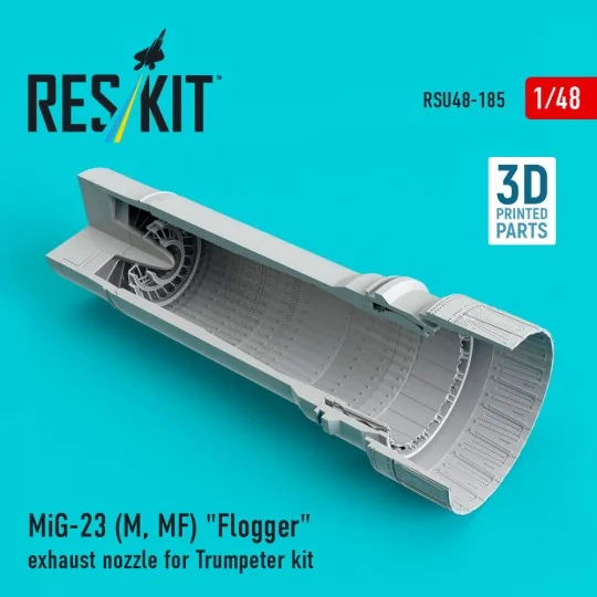 MiG-23 (M, MF) Flogger exhaust nozzle for Trumpeter kit (3D Printed...