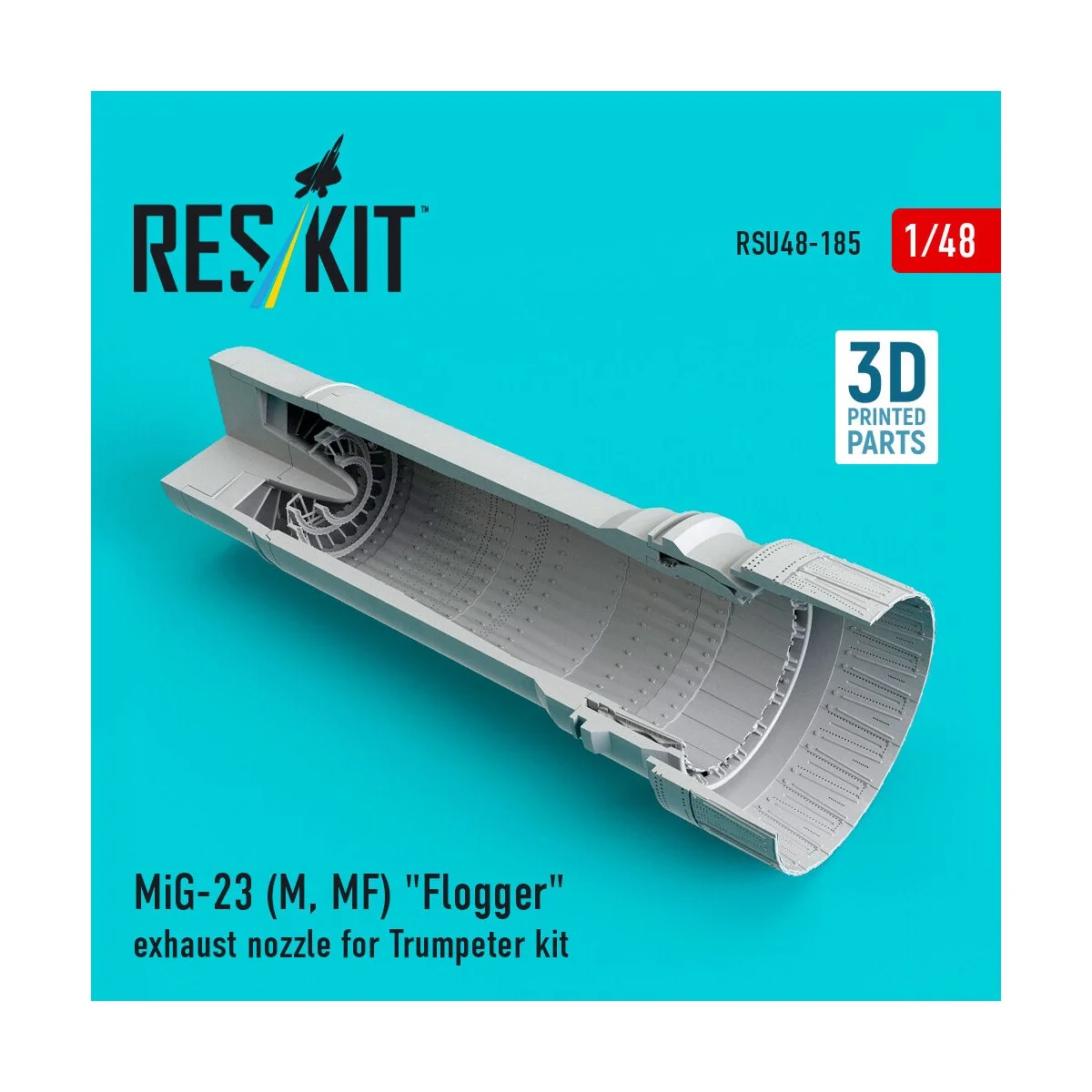 MiG-23 (M, MF) Flogger exhaust nozzle for Trumpeter kit (3D Printed...