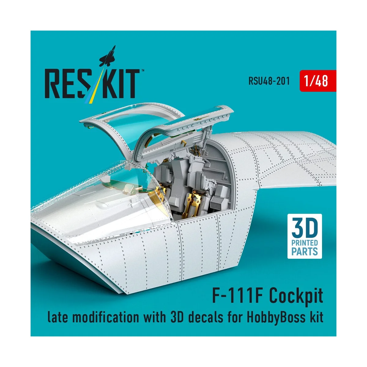 F-111F Cockpit late modification with 3D decals for HobbyBoss kit (...