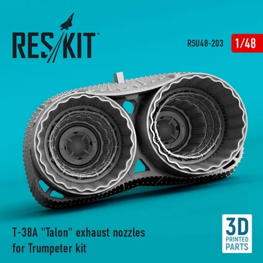 T-38A Talon exhaust nozzles for Trumpeter kit (3D Printed), 1/48 - ... T-38A Talon exhaust nozzles for Trumpeter kit (3D Printed), 1/48 - ...