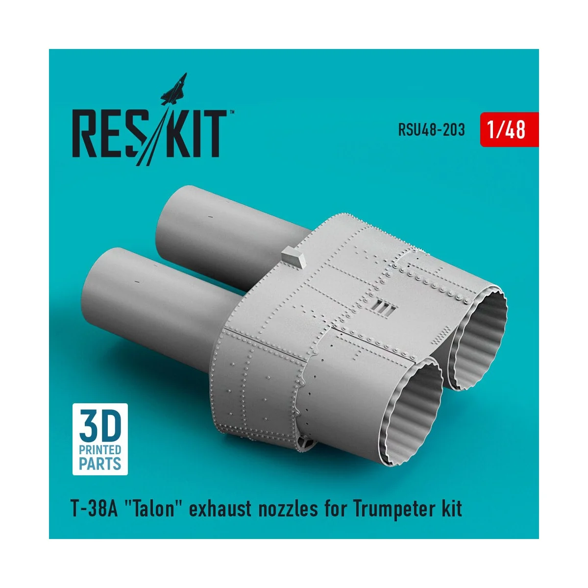 T-38A Talon exhaust nozzles for Trumpeter kit (3D Printed), 1/48 - ... T-38A Talon exhaust nozzles for Trumpeter kit (3D Printed), 1/48 - ...