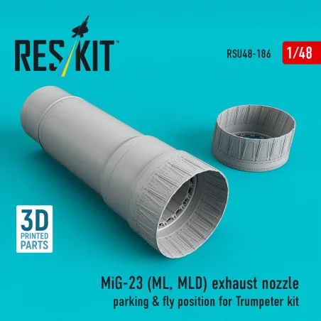 MiG-23 (ML, MLD) exhaust nozzle parking & fly position for Trumpete...