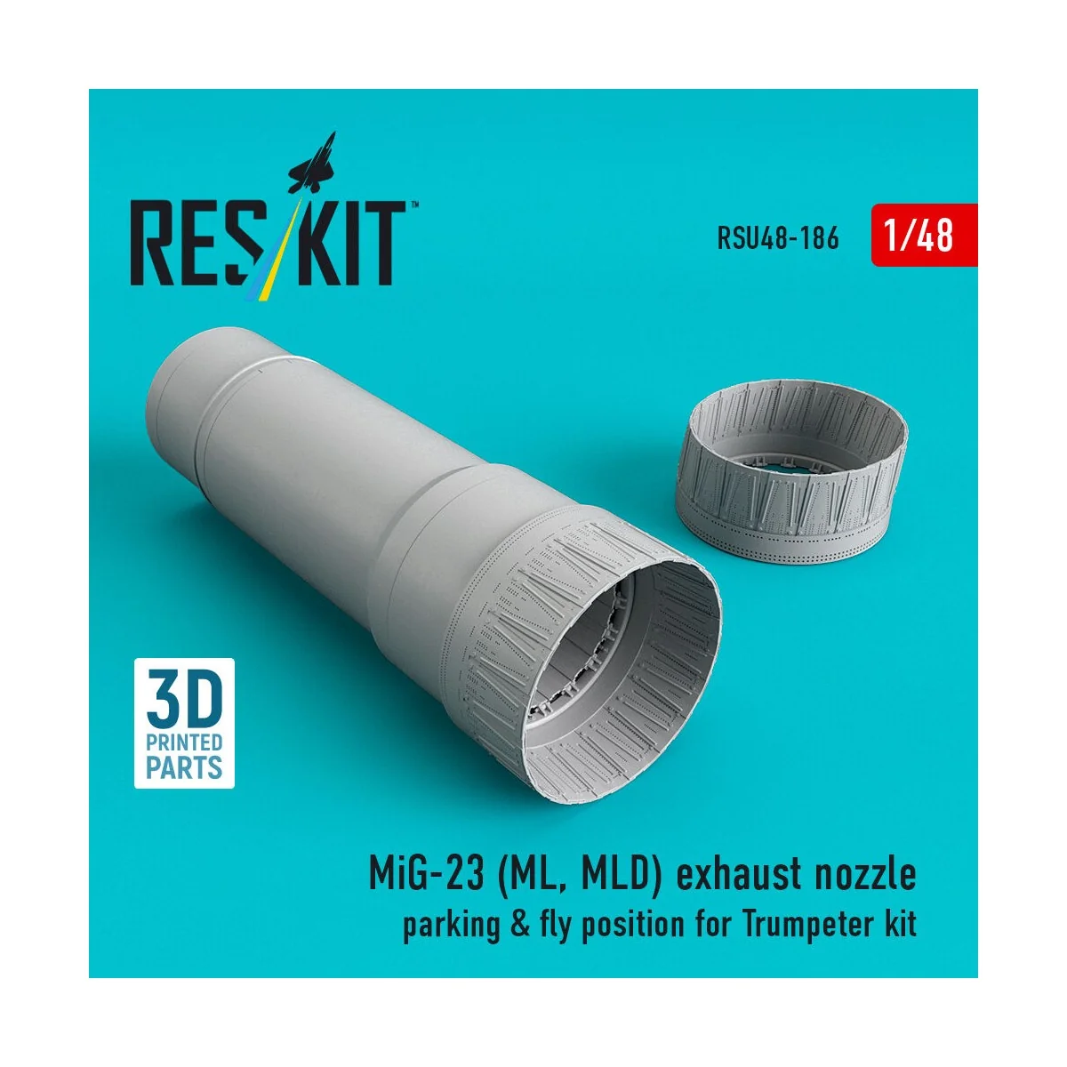 MiG-23 (ML, MLD) exhaust nozzle parking & fly position for Trumpete... MiG-23 (ML, MLD) exhaust nozzle parking & fly position for Trumpete...