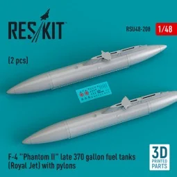 F-4 Phantom II late 370 gallon fuel tanks (Royal Jet) with pylons (...