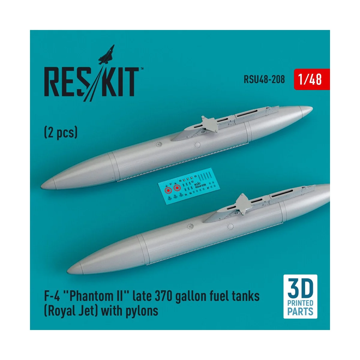 F-4 Phantom II late 370 gallon fuel tanks (Royal Jet) with pylons (... F-4 Phantom II late 370 gallon fuel tanks (Royal Jet) with pylons (...
