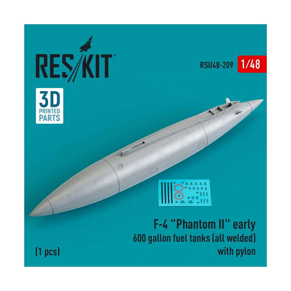 F-4 Phantom II early 600 gallon fuel tanks (all welded) with pylon ... F-4 Phantom II early 600 gallon fuel tanks (all welded) with pylon ...