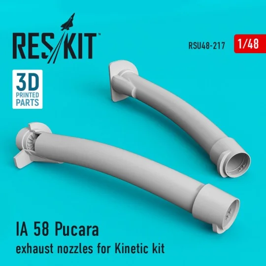 IA 58 Pucara exhaust nozzles for Kinetic kit - ResKit Models RSU48-...