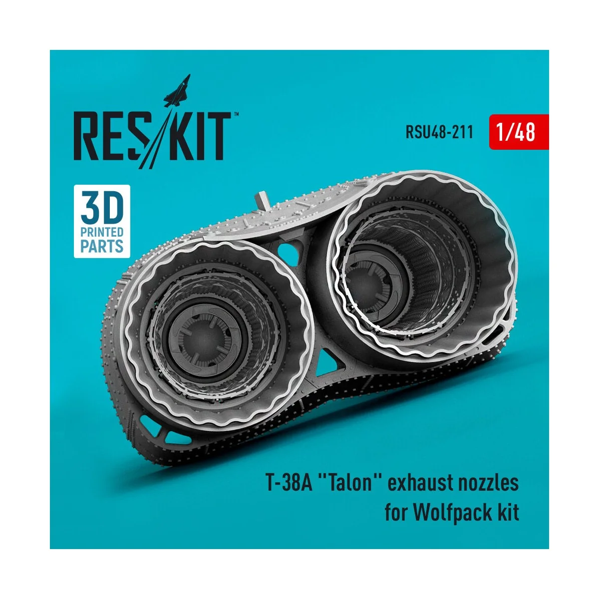 T-38A Talon exhaust nozzles for Wolfpack kit (3D Printed) - ResKit ...