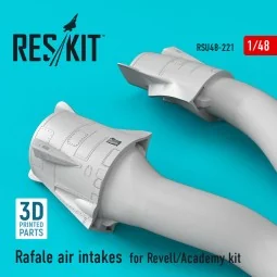 Rafale air intakes for Revell/Academy kit (3D Printed), 1/48 - ResK...