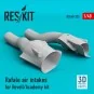 Rafale air intakes for HobbyBoss kit (3D Printed) - ResKit Models R...