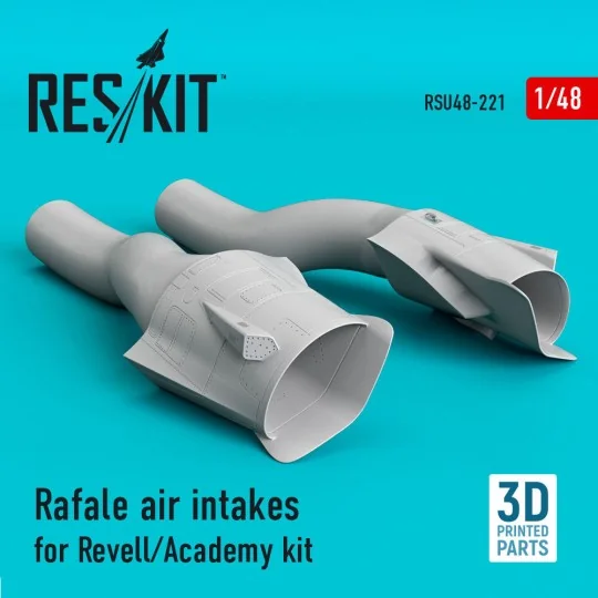 Rafale air intakes for Revell/Academy kit (3D Printed) - ResKit Mod...