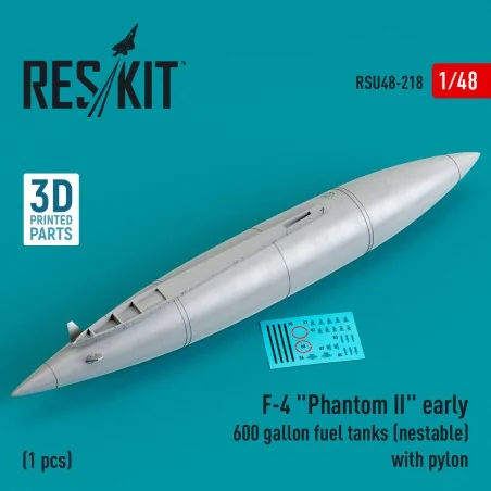 F-4 Phantom II early 600 gallon fuel tanks (nestable) with pylon (1...