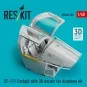 EF-111 Cockpit with 3D decals for Academy kit (3D Printed) - ResKit...