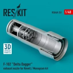 F-102 Delta Dagger exhaust nozzle for Revell / Monogram kit (3D Pri...