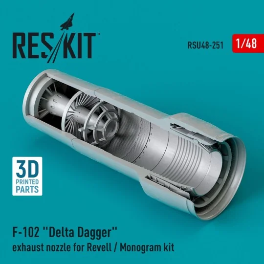 F-102 Delta Dagger exhaust nozzle for Revell / Monogram kit (3D Pri...