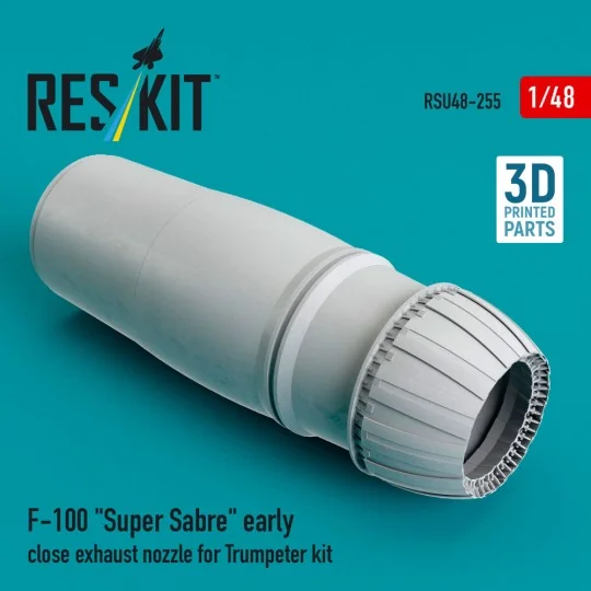 F-100 Super Sabre early close exhaust nozzle for Trumpeter kit (3D ...