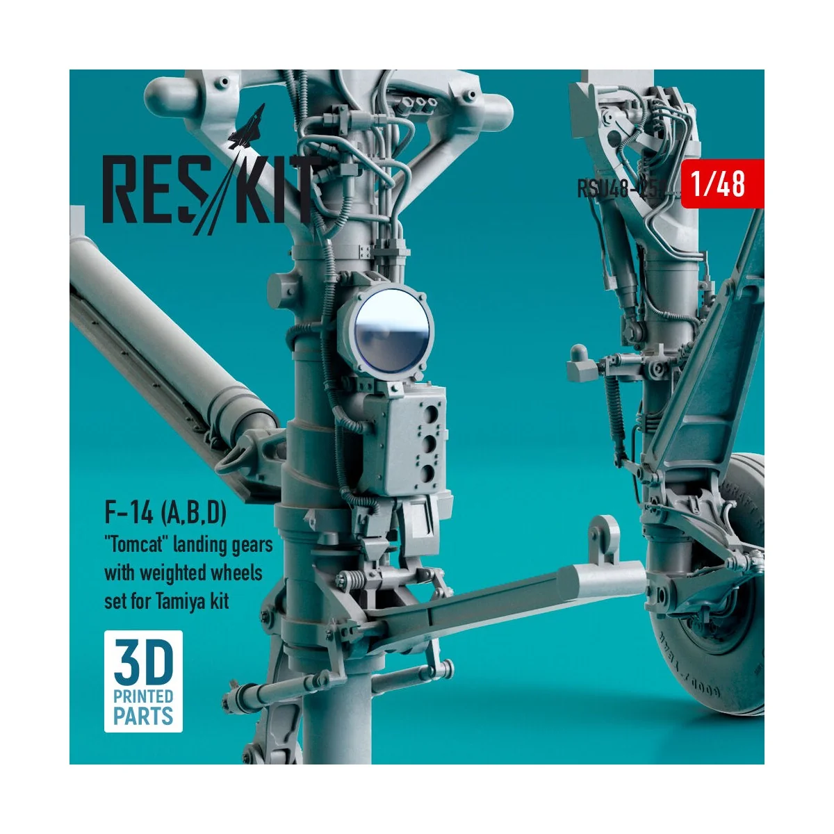 F-14 (A,B,D) Tomcat landing gears with weighted wheels set for Tami...