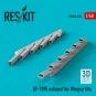 Bf-109E exhaust for Wingsy Kits (3D Printed), 1/48 - ResKit Models ...